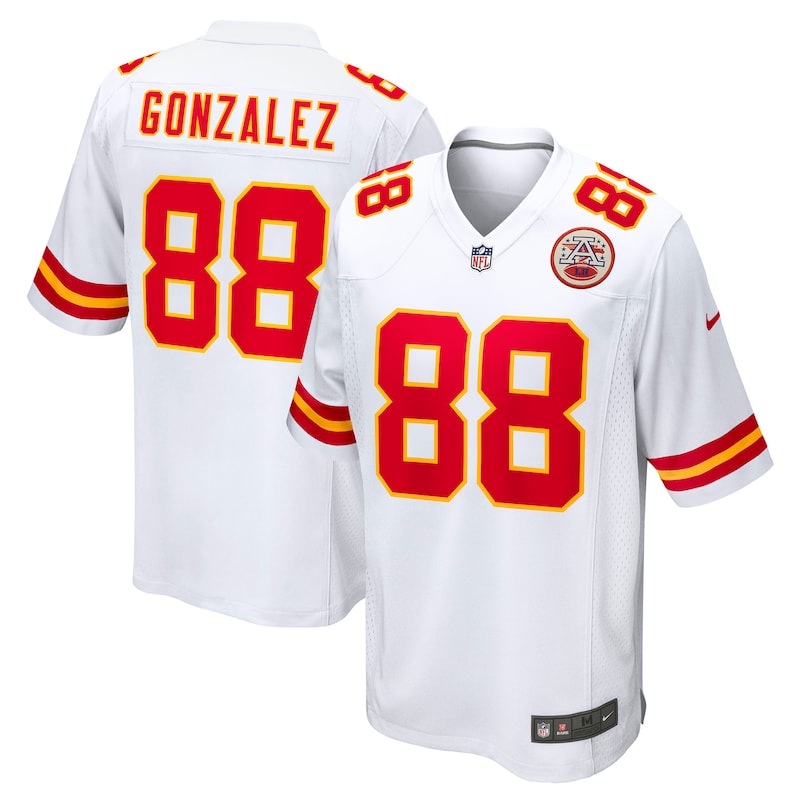 None Tony Gonzalez Team Captain KC Chiefs Pro-Level Jersey for NFL Fan