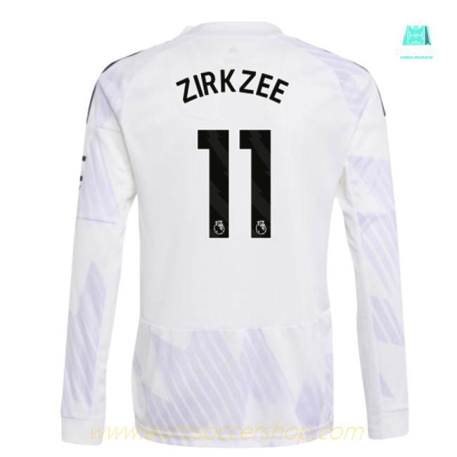 2025-2026 Man Utd Long Sleeve Away Shirt (Kids) (Zirkzee 11)