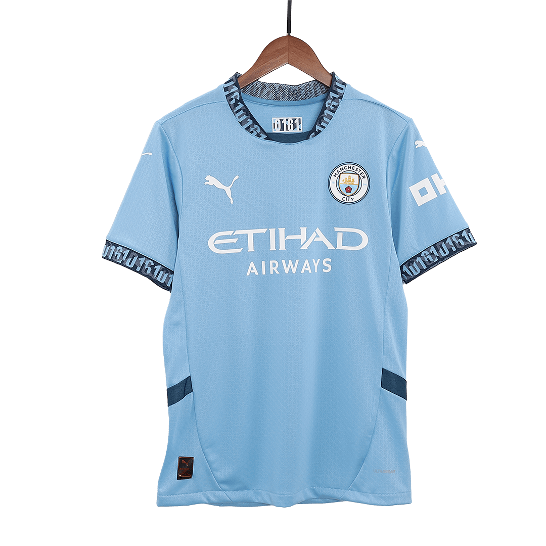 Player Version Manchester City Home Soccer Jersey 2024/25Authentic Kit