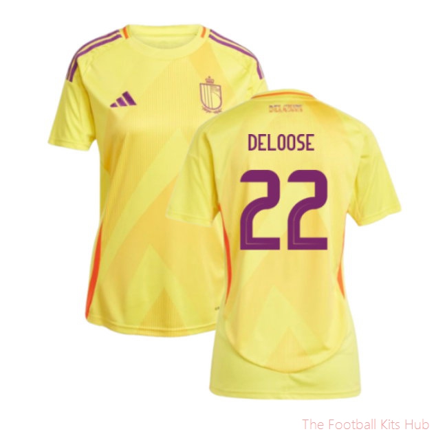 [LK] 2025/26 Belgium Womens Team Away Shirt (Ladies) (Deloose 22)