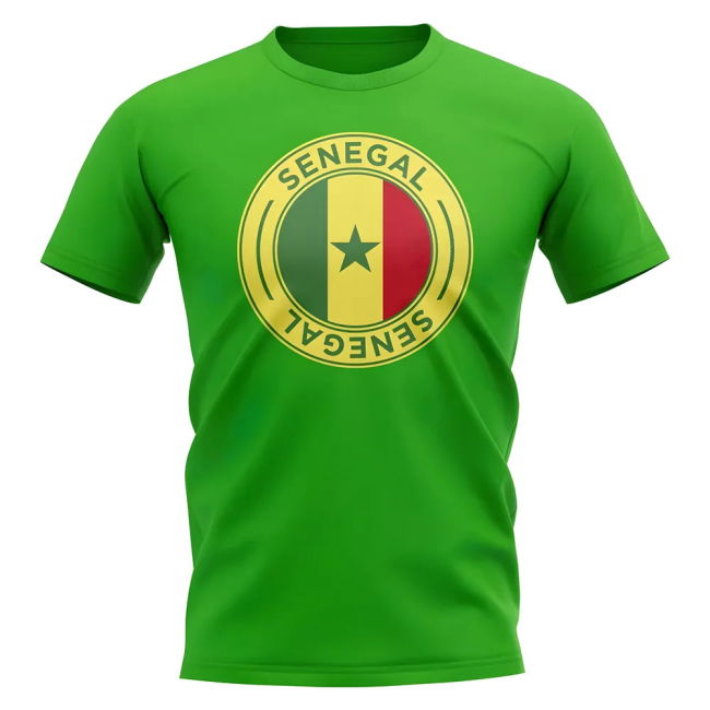 Pro-Grade Performance-Driven Senegal Football Badge T-Shirt (Green)