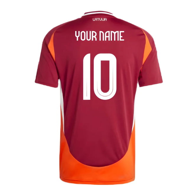 2024-2025 Latvia Home Shirt (Your Name) Authentic Quality