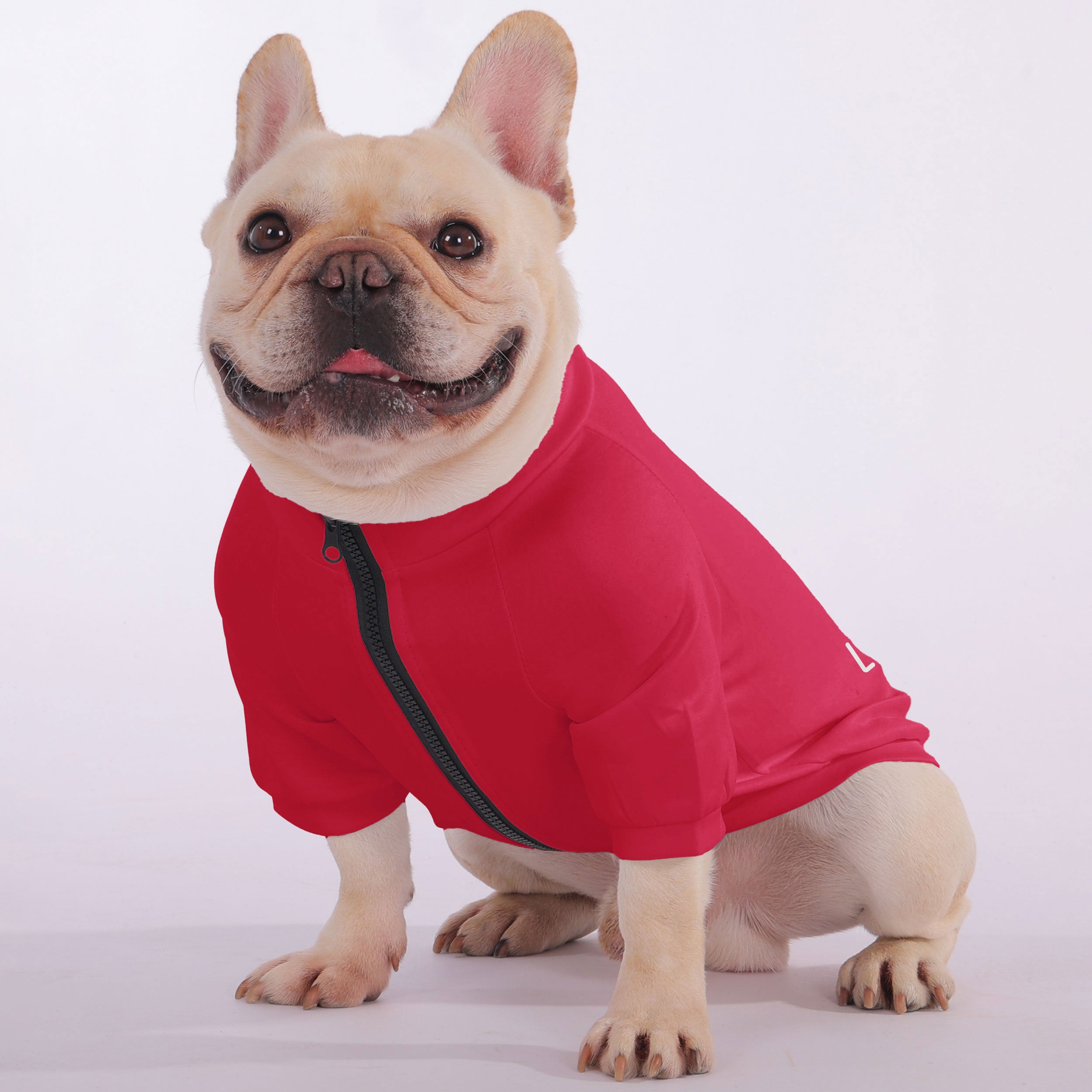 Zip-up Sweatshirt For French Bulldogs Pet Owner Apparel | Trendy Style