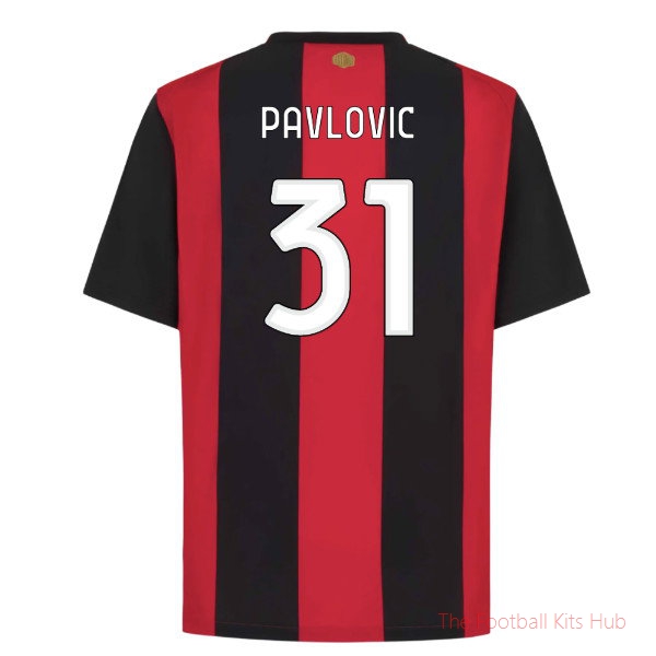 2026-2027 AC Milan Home Shirt (Pavlovic 31)