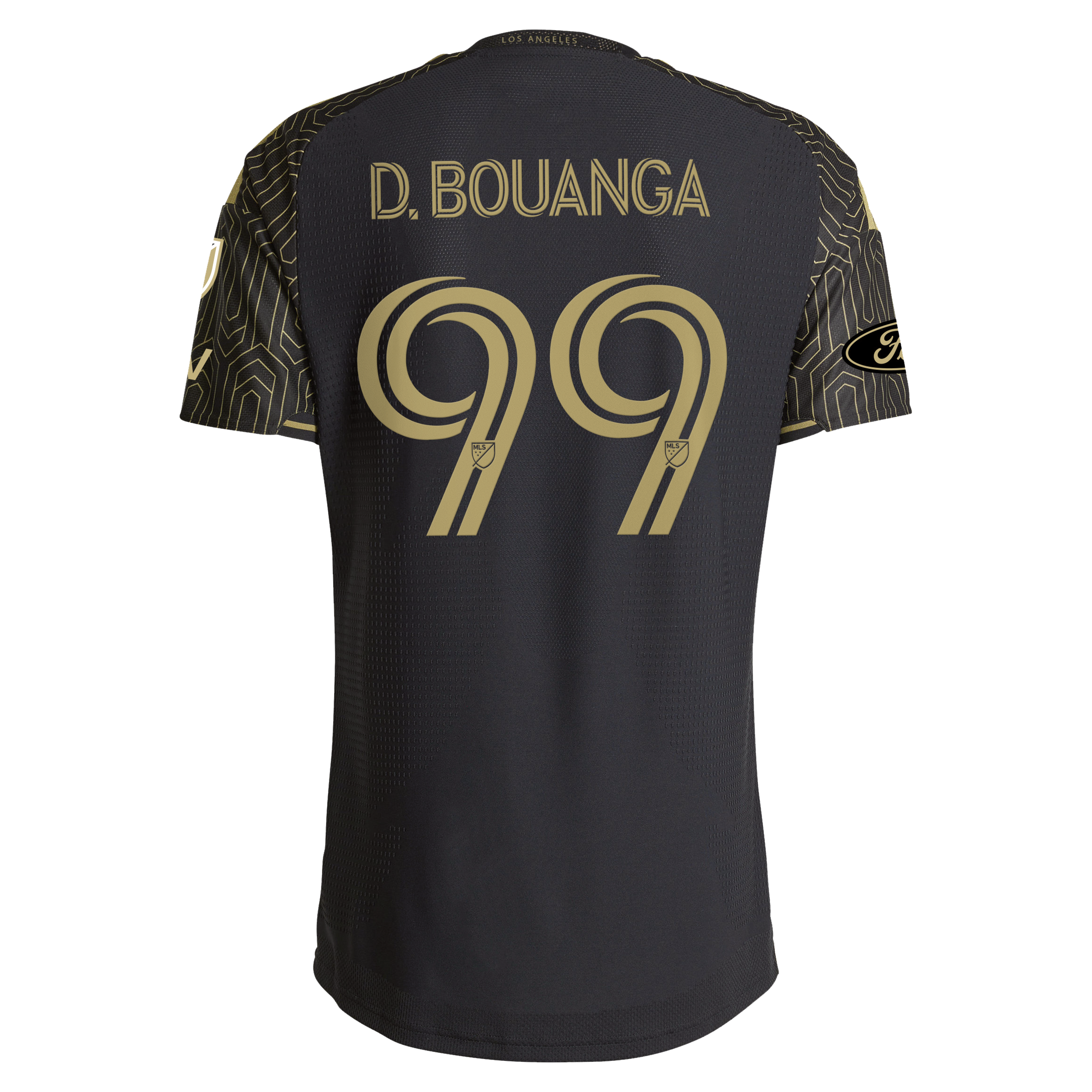 [SJH] Denis Bouanga LAFC 2026 2026 Primary Kit On-Field Authentic Patch Jersey - Black