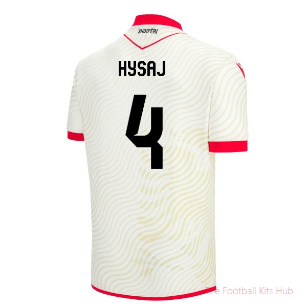Albania 2026-2027 Away Shirt Hysaj #4 International Football Kit