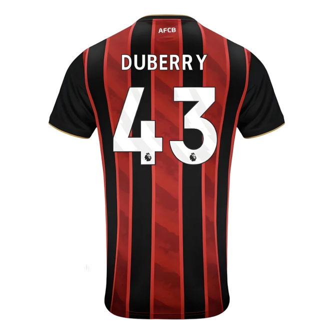 2025-2026 Bournemouth Home Shirt (Duberry 43) | Match Day
