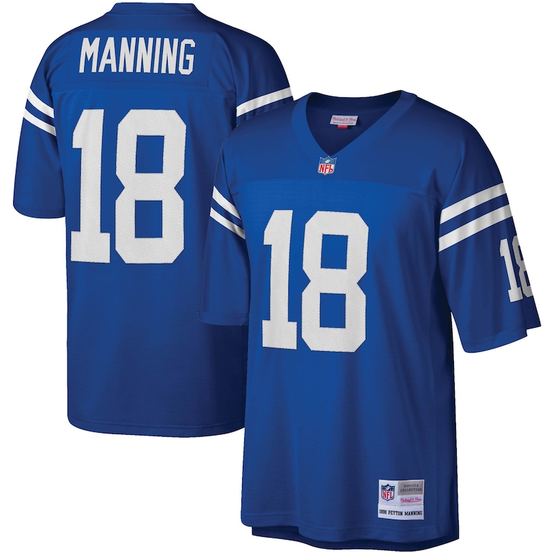 None Peyton Manning Indianapolis Colts Historic Franchise Replica J...