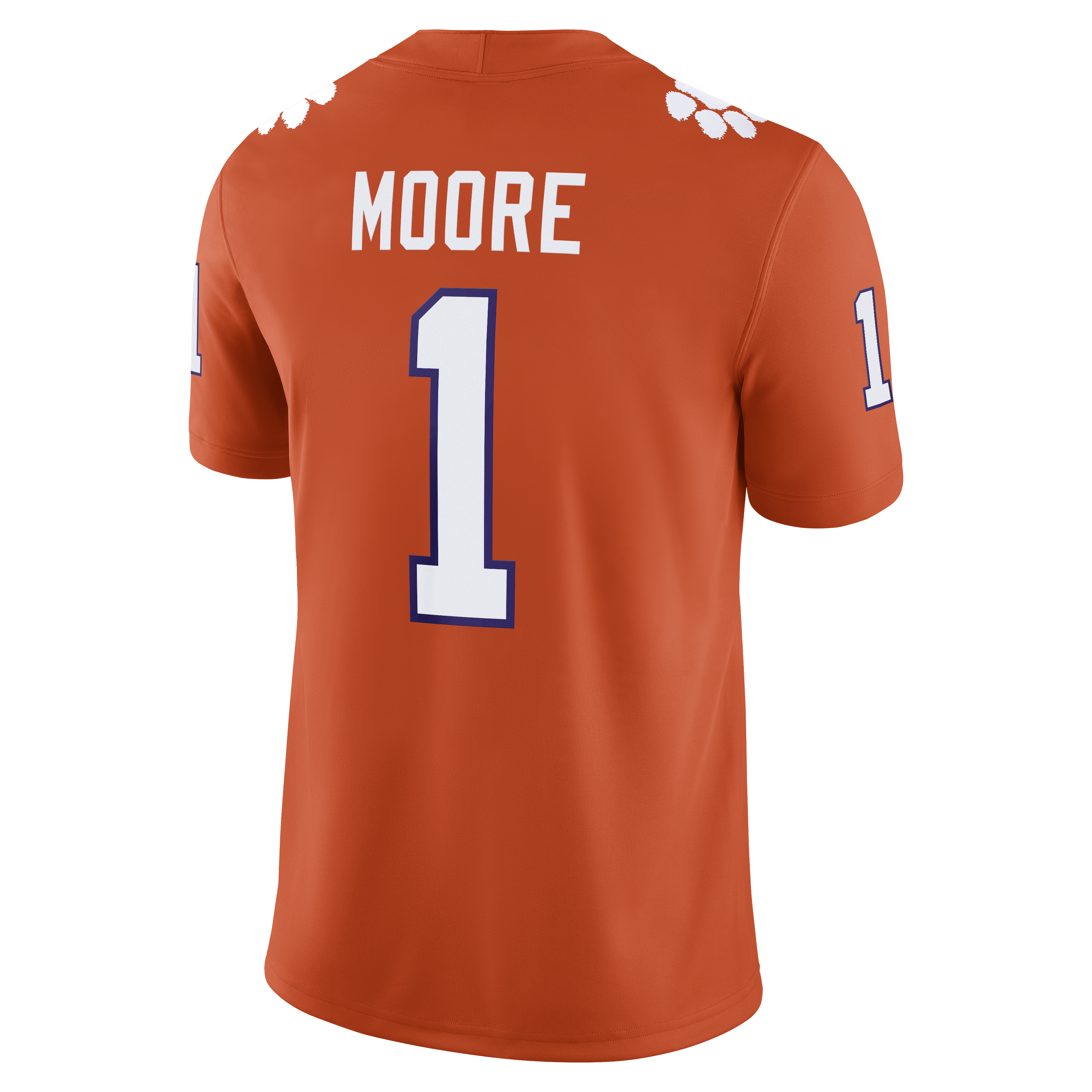 [NJP] T.J. Moore Clemson Tigers Game Football Jersey - Orange
