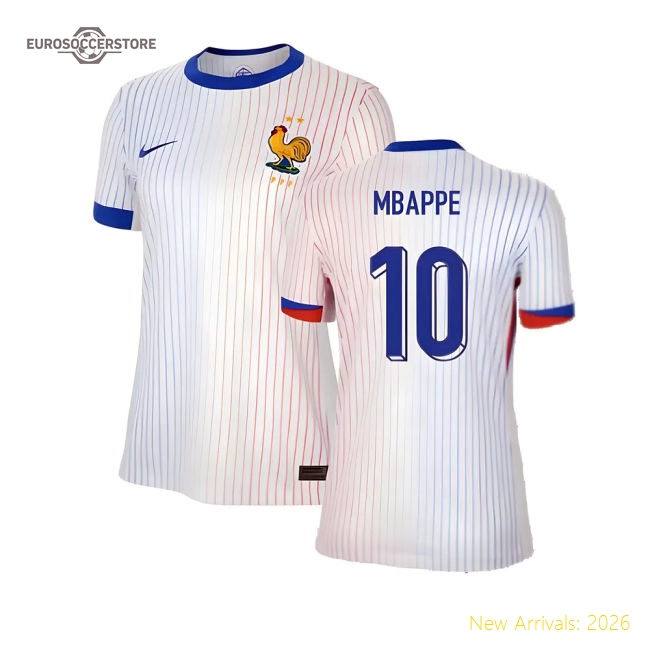 2024-2025 Football Team Womens Elegant Mbappe Jersey Dri-fit