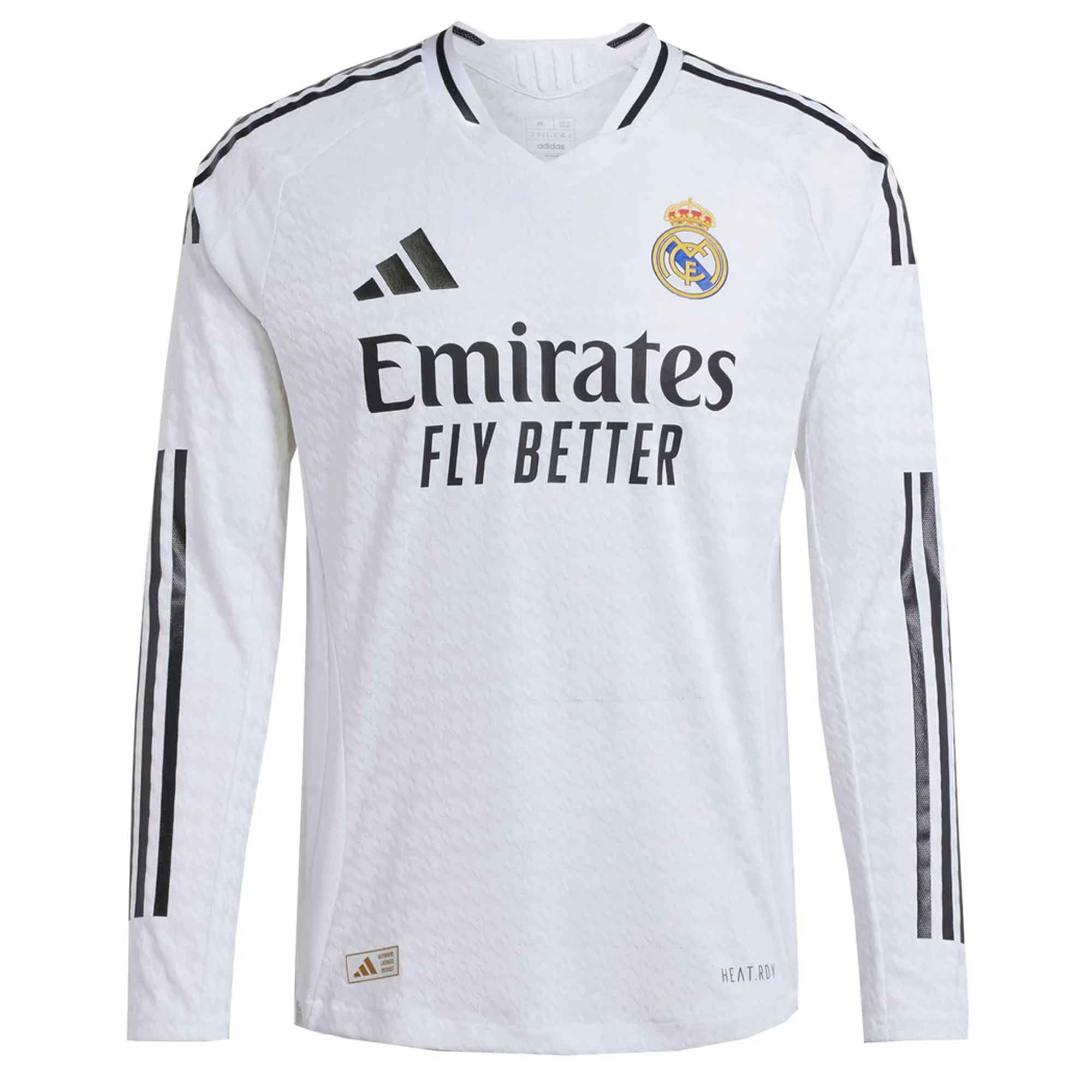 Real Madrid Sleeve 2024-2025 UCL Home Jersey – Authentic Shirt