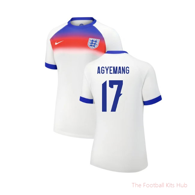 2025 England Womens Team Home Shirt (Ladies) (AGYEMANG 17)