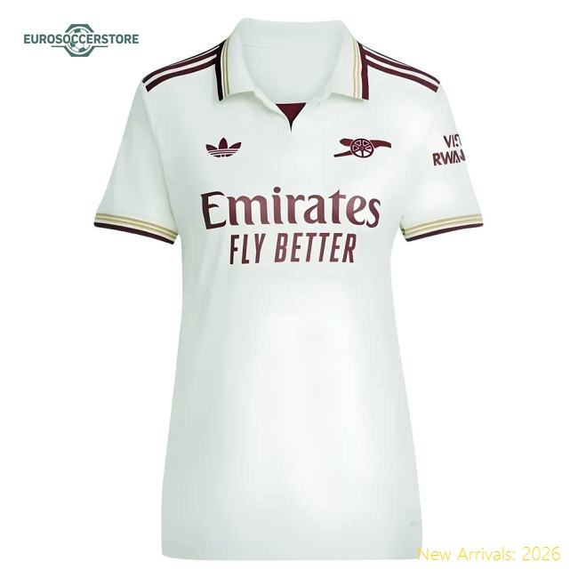 2025-2026 Arsenal Womens Modern Jersey Advanced Textile