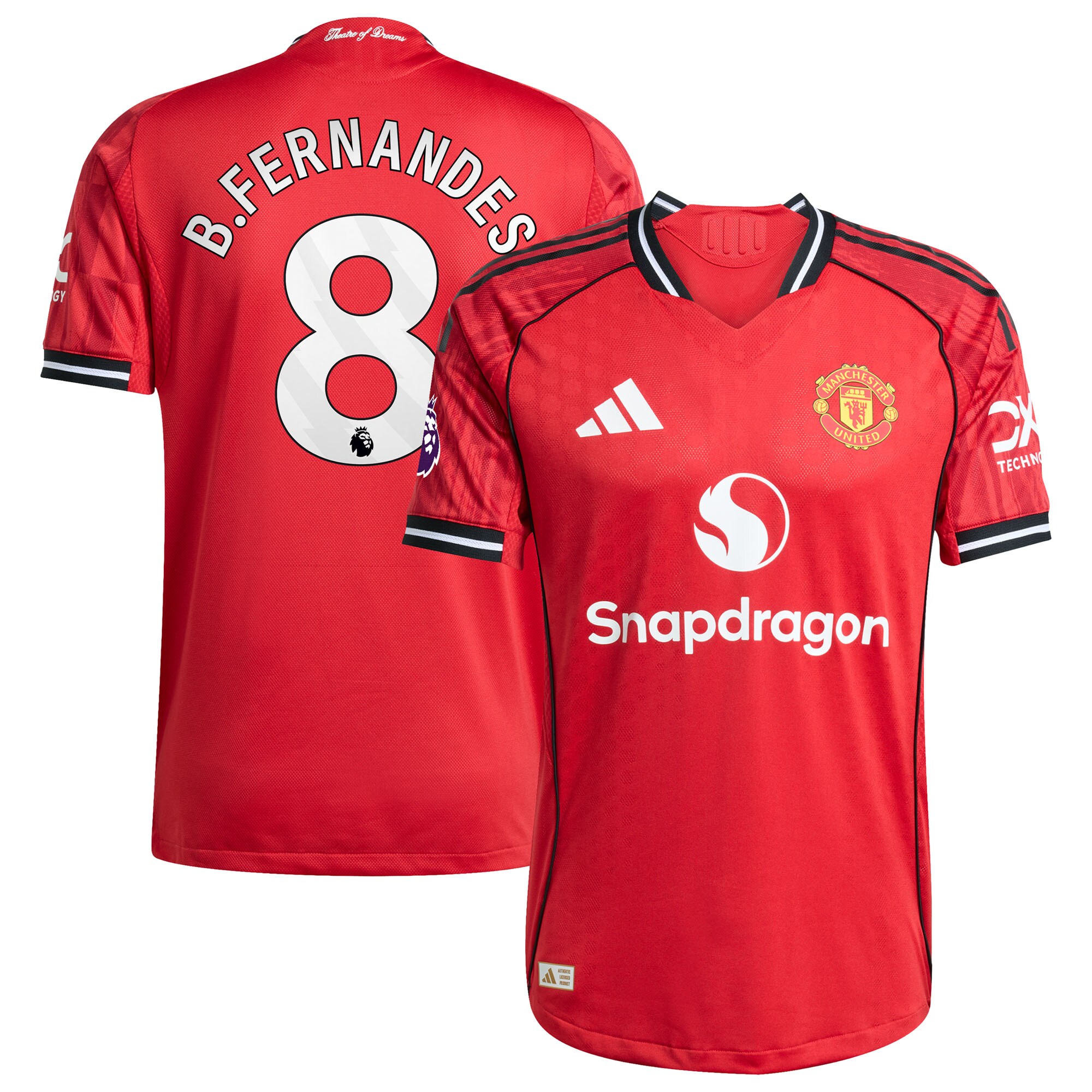 [SJH] Bruno Fernandes Manchester United Home 2025/26 Authentic Player Jersey - Red