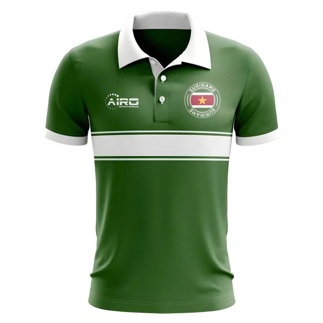 Fan-Favorite Limited-Edition Suriname Concept Stripe Polo Shirt