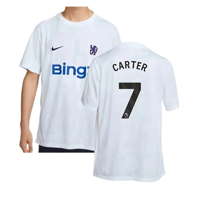 Chelsea Chelsea Academy Pro Pre Match Football Top White Carter #7...