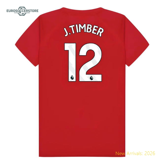 Non-toxic Arsenal Kids Jersey J.timber 2024-2025 Performance Fabric