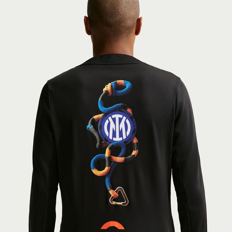[EFKS] Inter ACG Dri FIT Academy Pro Pre Match Warm Black/Safety Training Orange Kit X