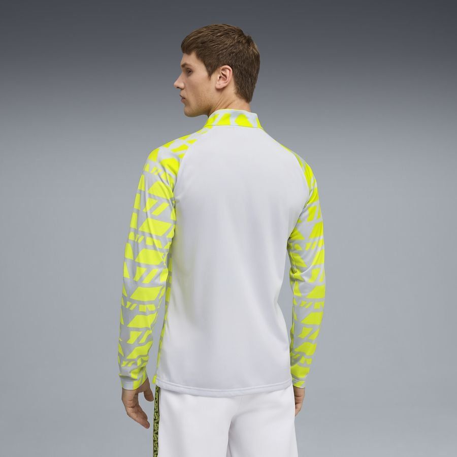 Dortmund Training Shirt Pre Match 1/4 Zip Silver Metallic/yellow Alert