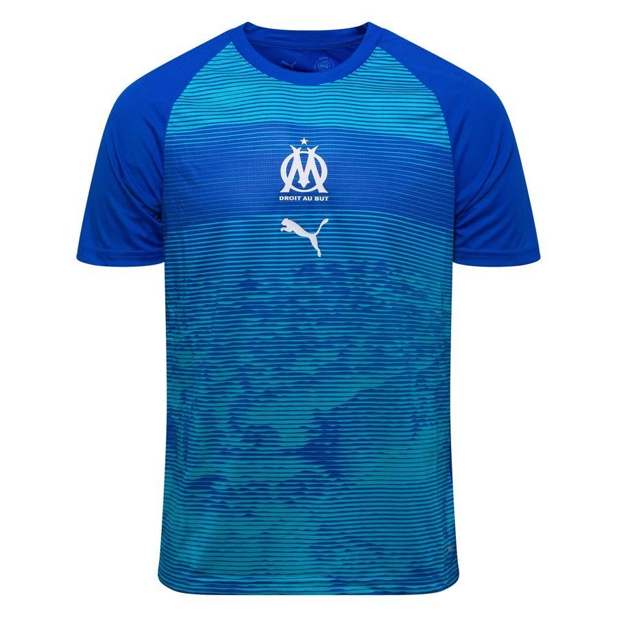 Marseille Training T Shirt Pre Match Royal Sapphire/team Aqua