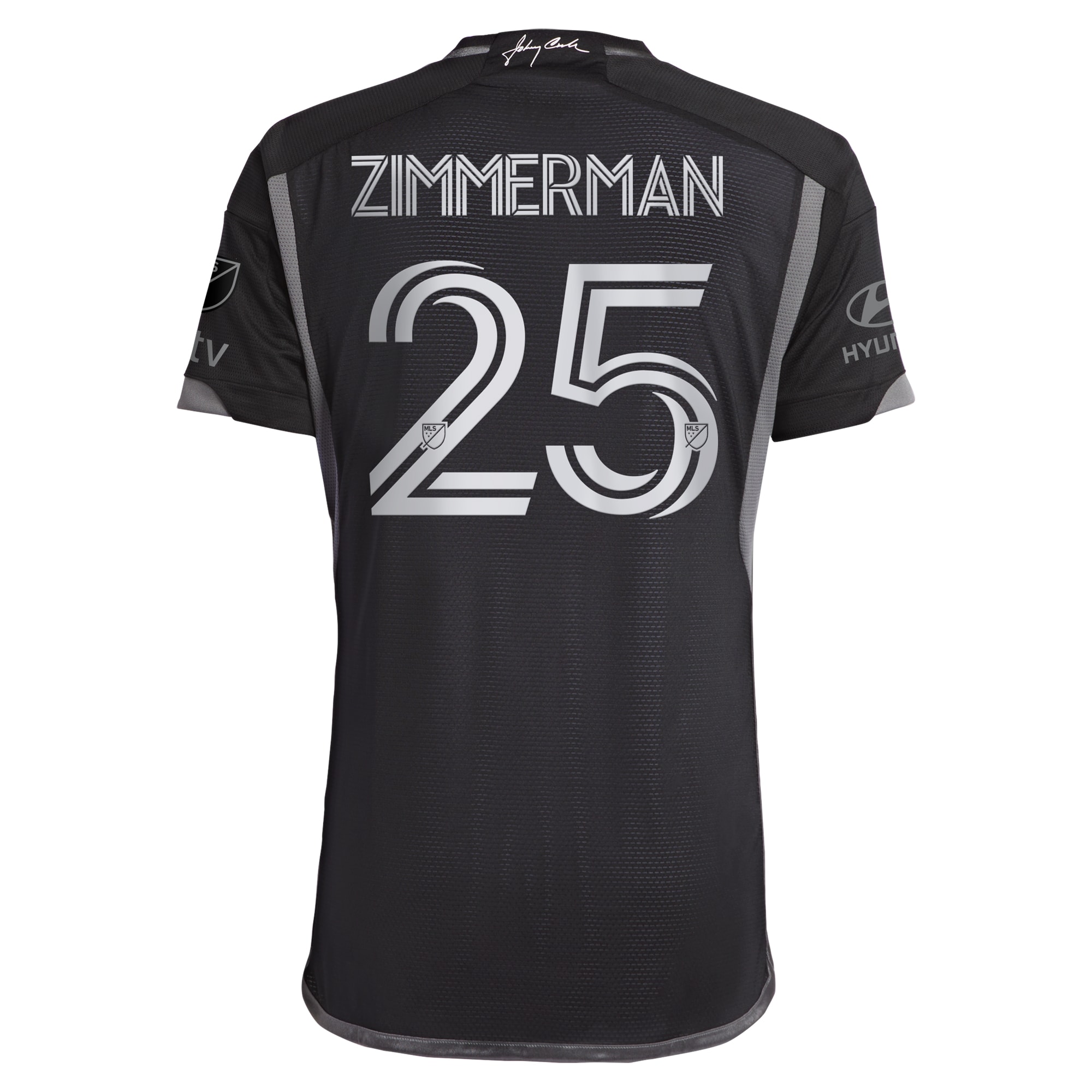 [JED] Walker Zimmerman Nashville SC 2023 Man In Black Kit Authentic Player Jersey - Black