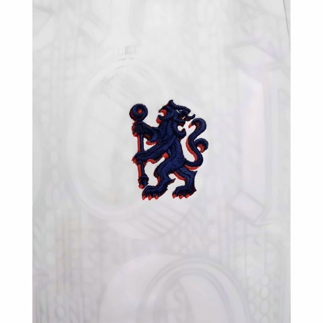 2025-2026 Chelsea Pre-Match Shirt (White) - Kids (Mudryk 10)