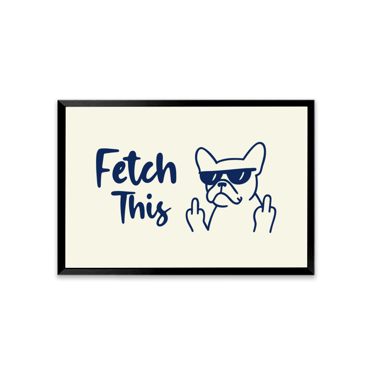 French Bulldog Buttons Framed Poster • Wall Decoration Durable Dog Item