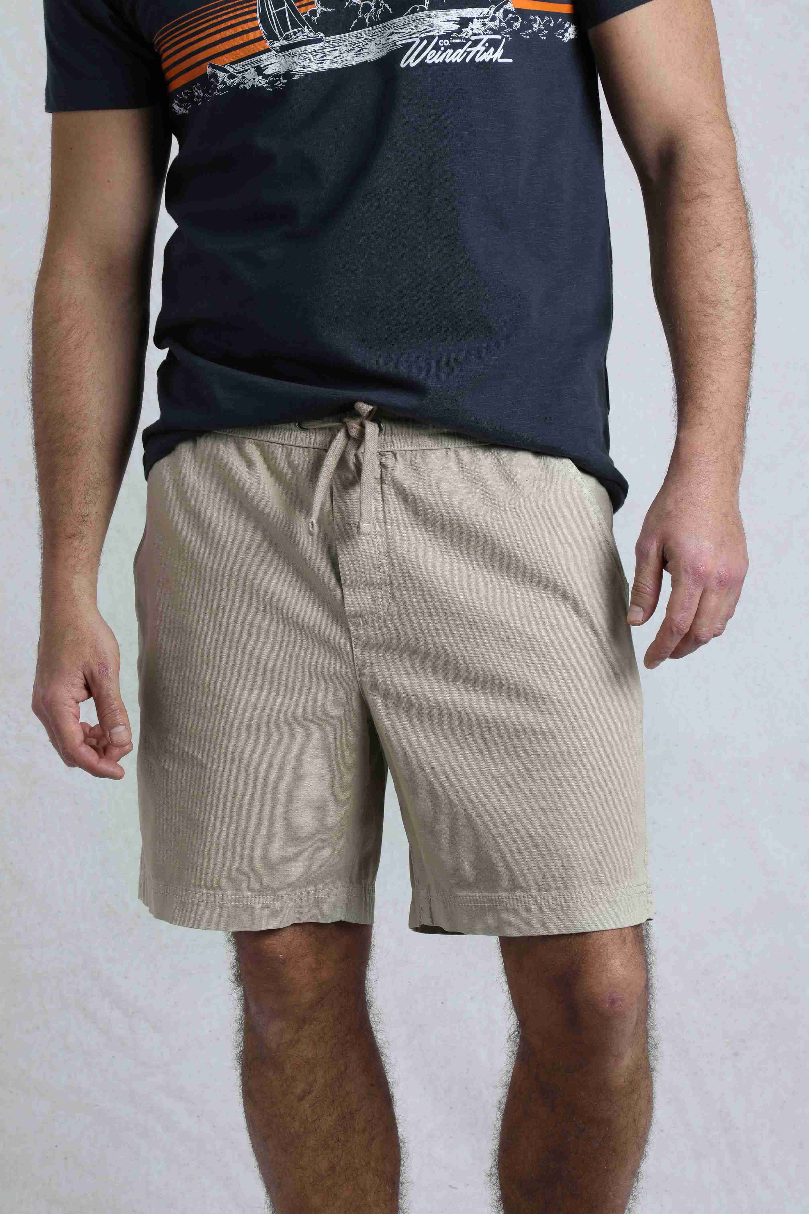 Weston Canvas Shorts Flint Stone