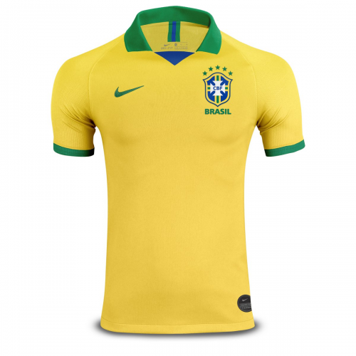 Lightweight 2019 BRAZIL HOME NEYMAR JR SOCCER JERSE SHIRT