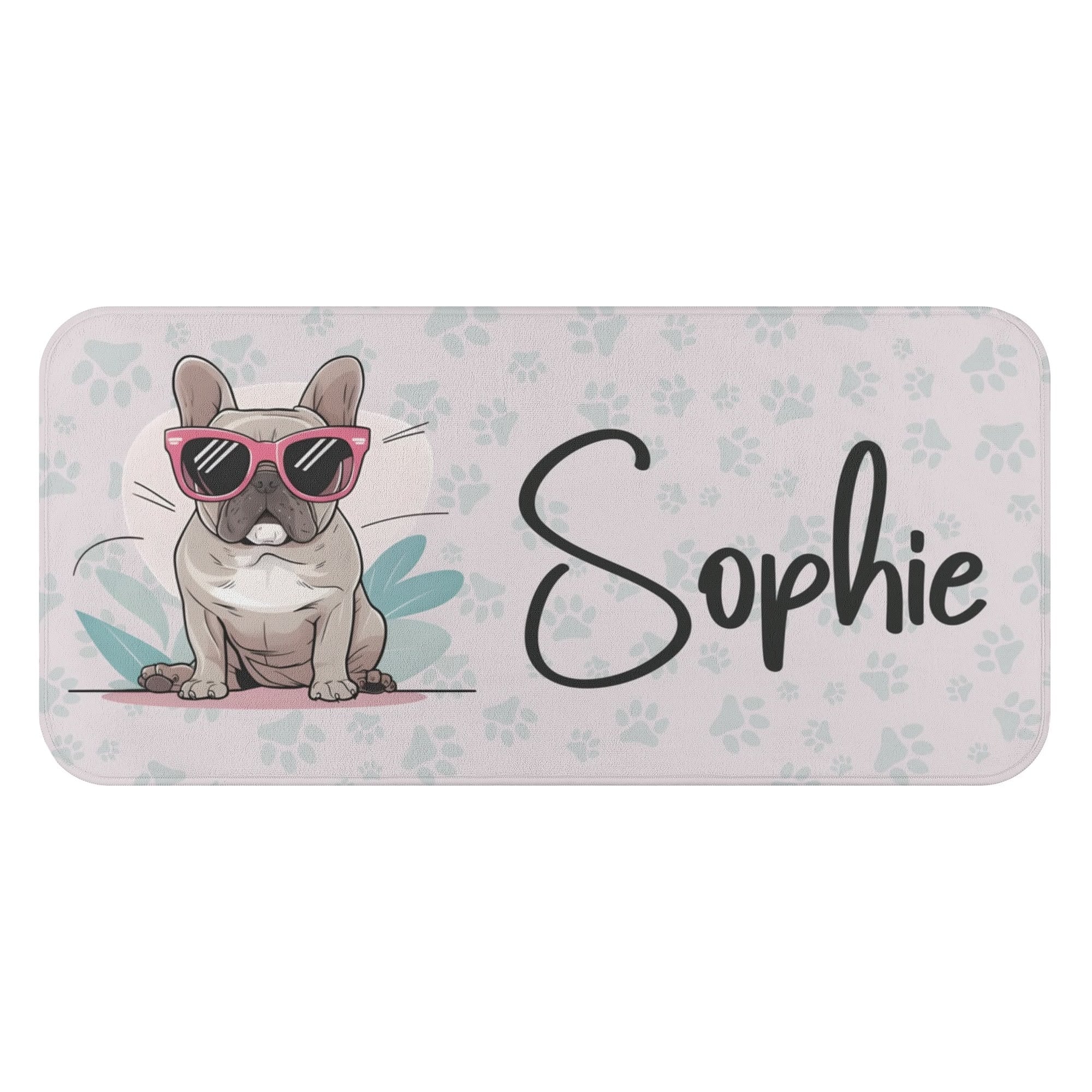French Bulldog Personalized Towel For Frenchie Lover With Frenchie Name Durable Dog Item