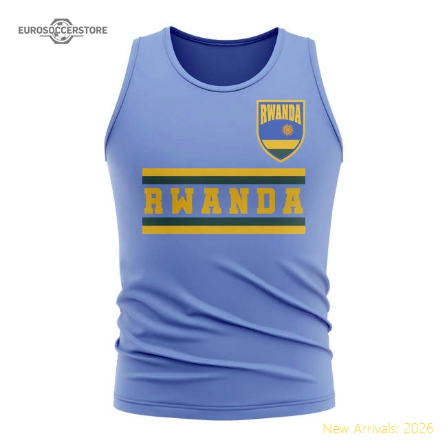 Rwanda Core Football Country Sleeveless Tee (sky) - Economical
