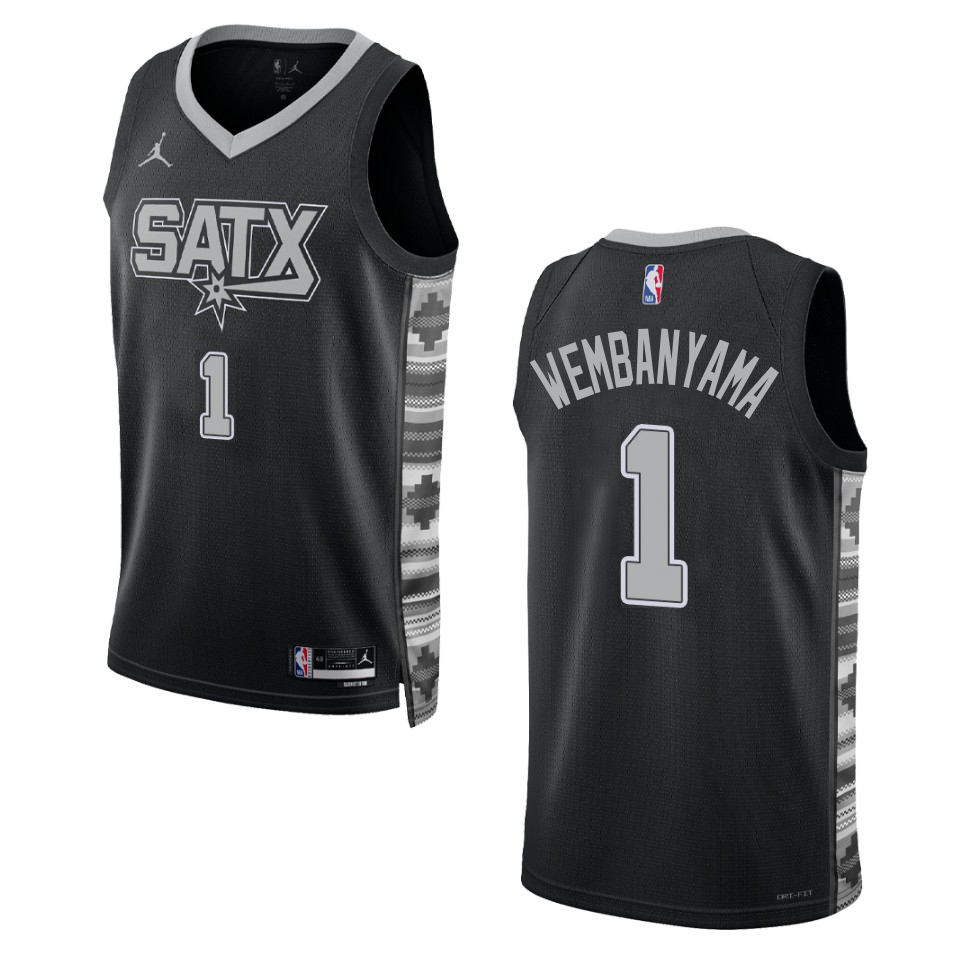 Nike Clippers Black Antonio Spurs #1 Jersey - Budget-Friendly