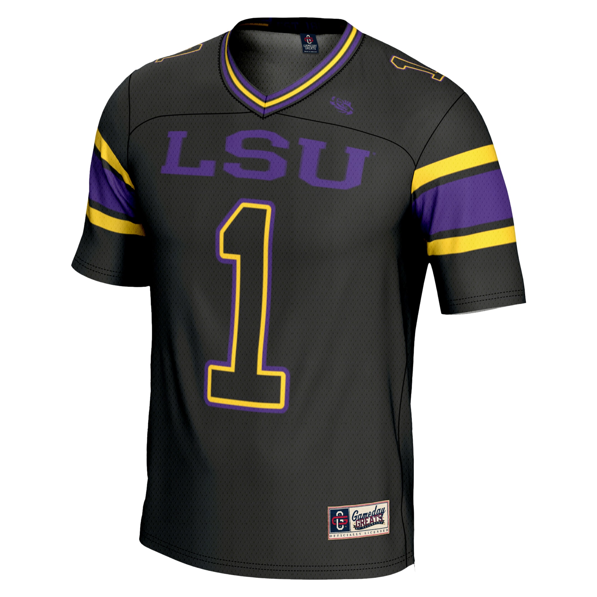 #1 LSU Tigers GameDay Greats Endzone Football Jersey - Black
