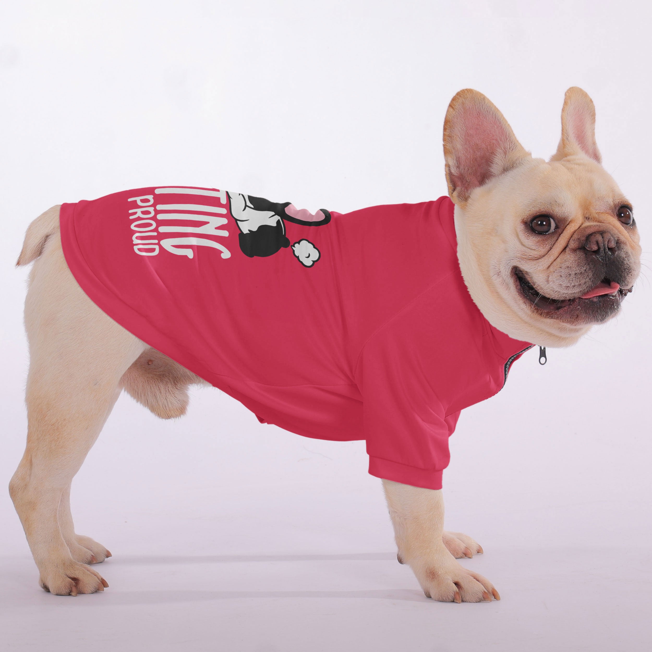 Zip-up Sweatshirt For French Bulldogs Pet Owner Apparel | Trendy Style