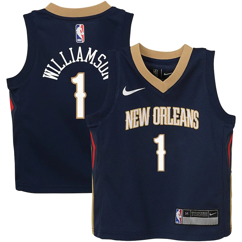 Championship Zion Williamson NOP NBA Jersey - Navy - Budget-Friendly