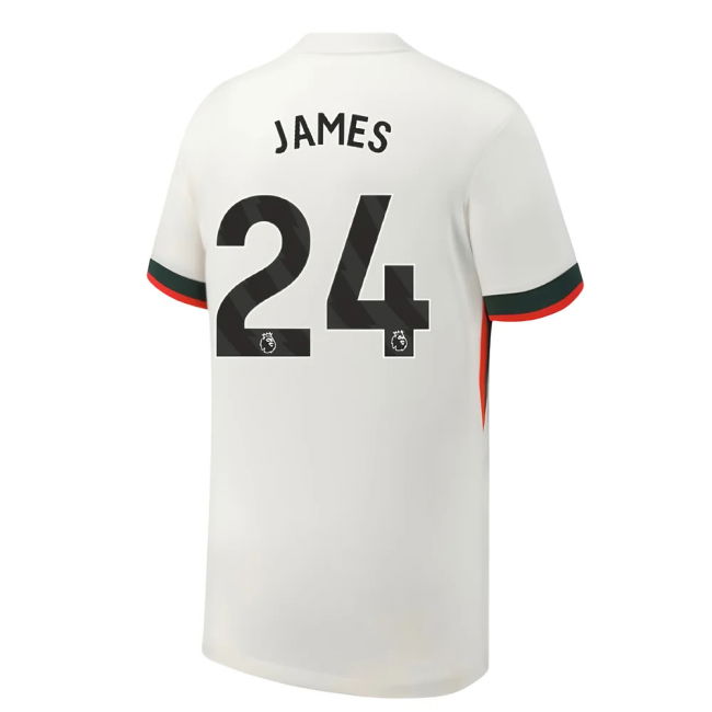 Chelsea Chelsea Away Shirt Kids James #24 Elite Performance Die-ha...