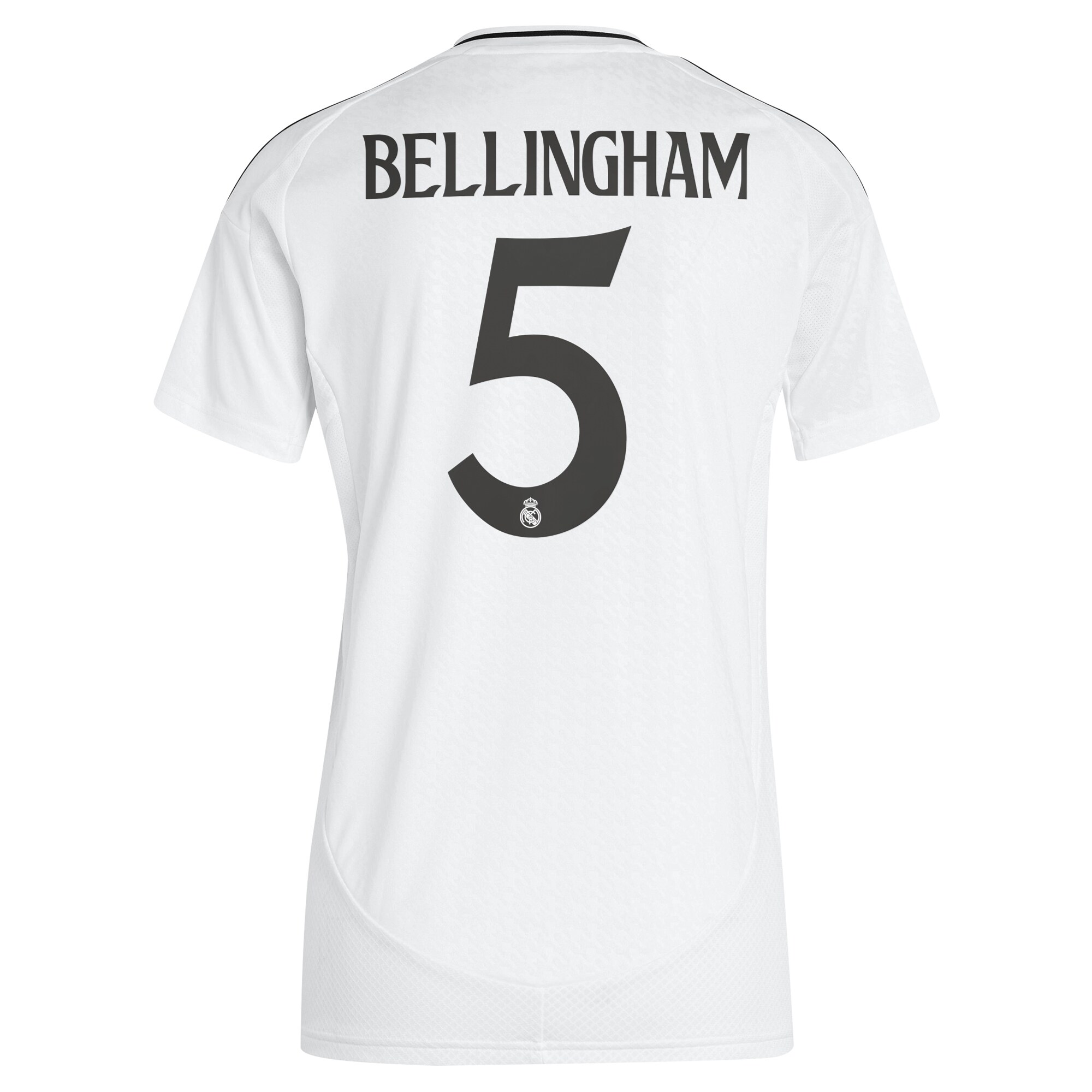 [SJH] Jude Bellingham #5 Real Madrid Women's 2024/25 Home Replica Player Jersey - White
