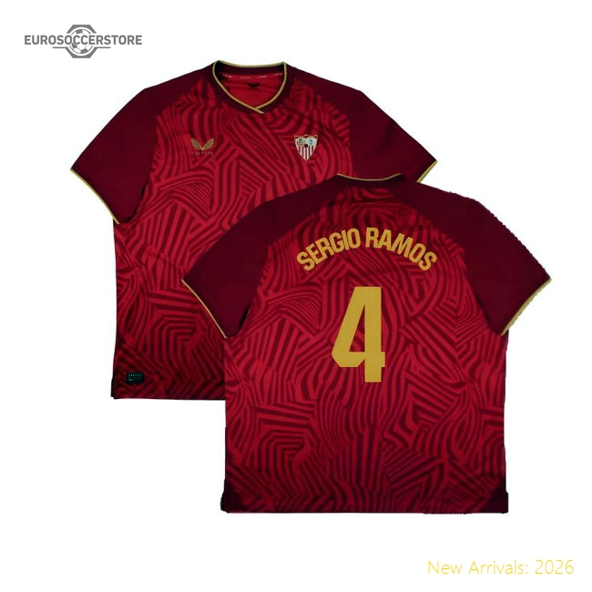 2023-2024 Sevilla Away Kit Shirt (Sergio Ramos 4) Fan Edition