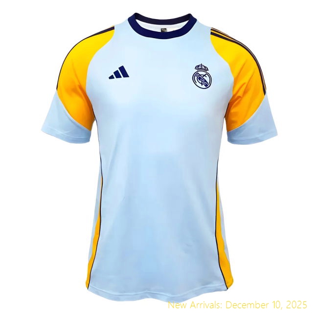 Elite 2024-2025 RM Real Madrid Training Tee (Glow Blue) - Great Deal
