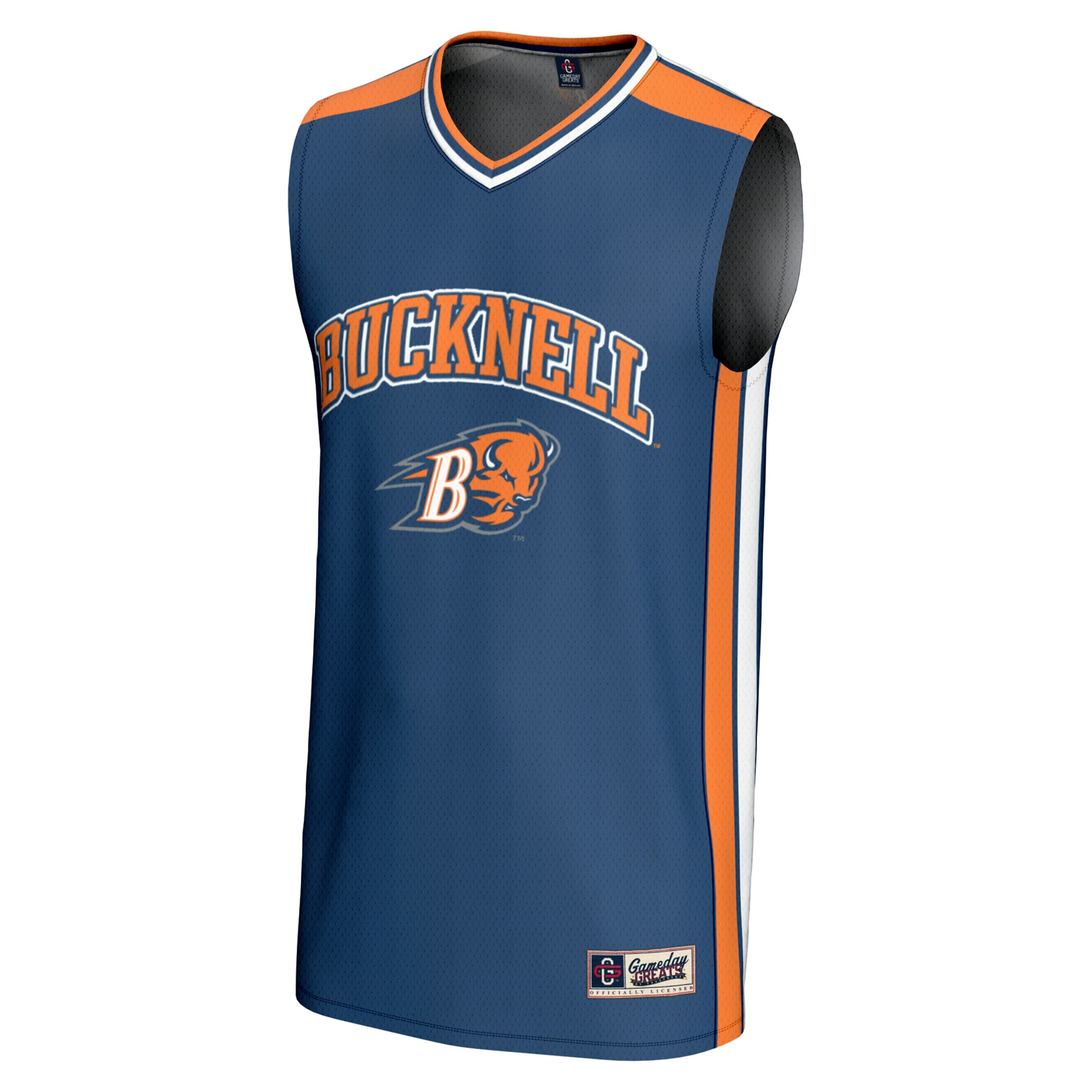 [DDG] Bucknell Bison GameDay Greats Spirit Basketball Jersey - Blue