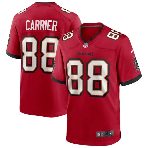None Mark Carrier Game Jersey - Red | NFL Player Jersey | NFL Football