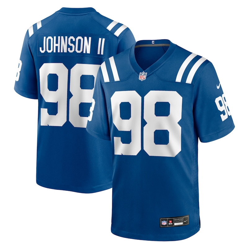None Eric Johnson II IND Colts Bold Premium-Quality Jersey for NFL Fan