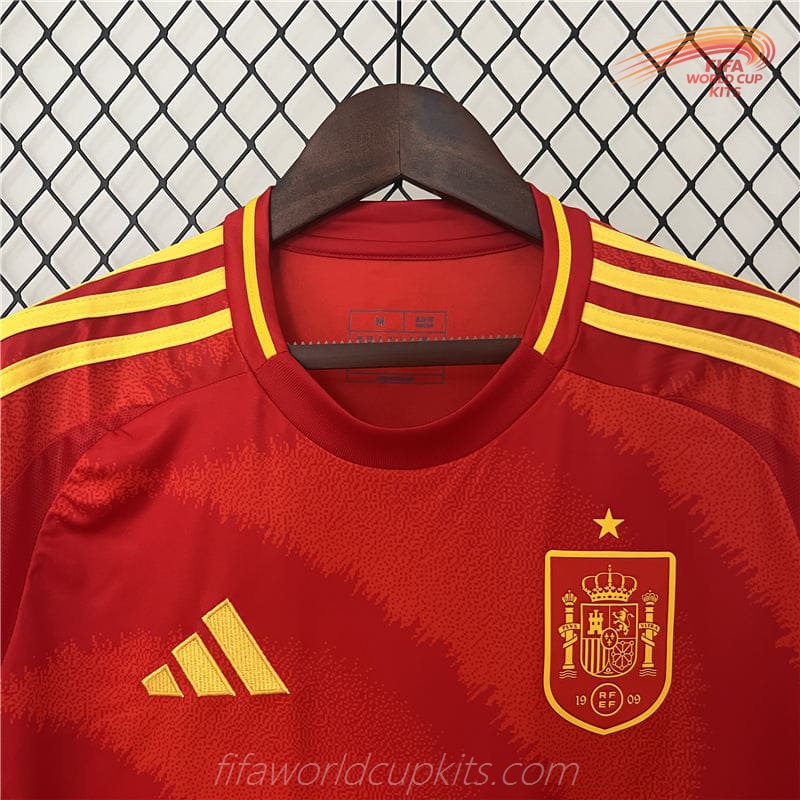 Home Game Football Strip of Spain 2024 Euro 2024