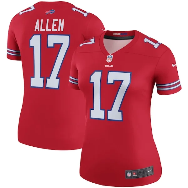 None Josh Allen  Jersey - Red | NFL Player Jersey | NFL Football