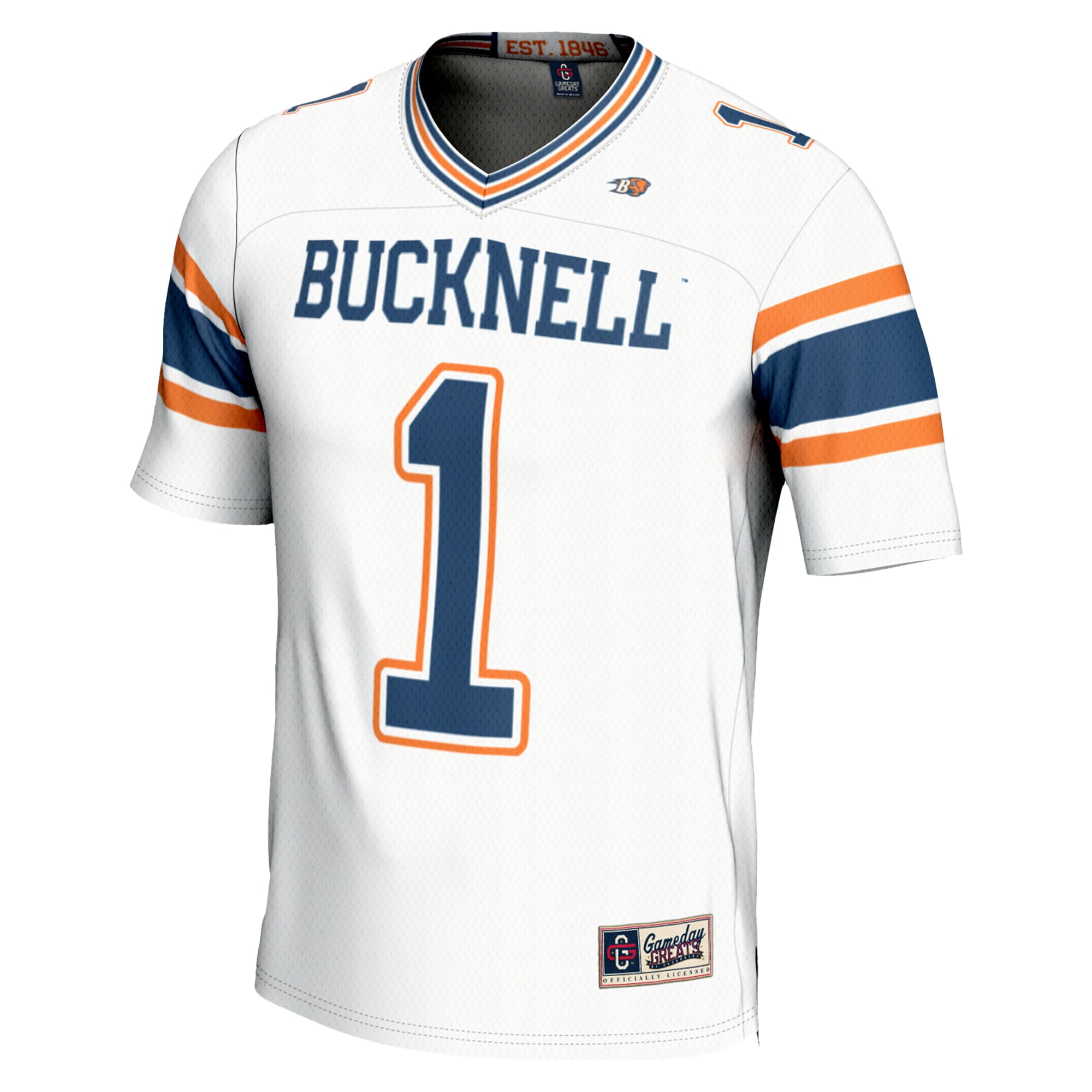 [NJP] Bucknell Bison GameDay Greats Youth Endzone Football Jersey - White