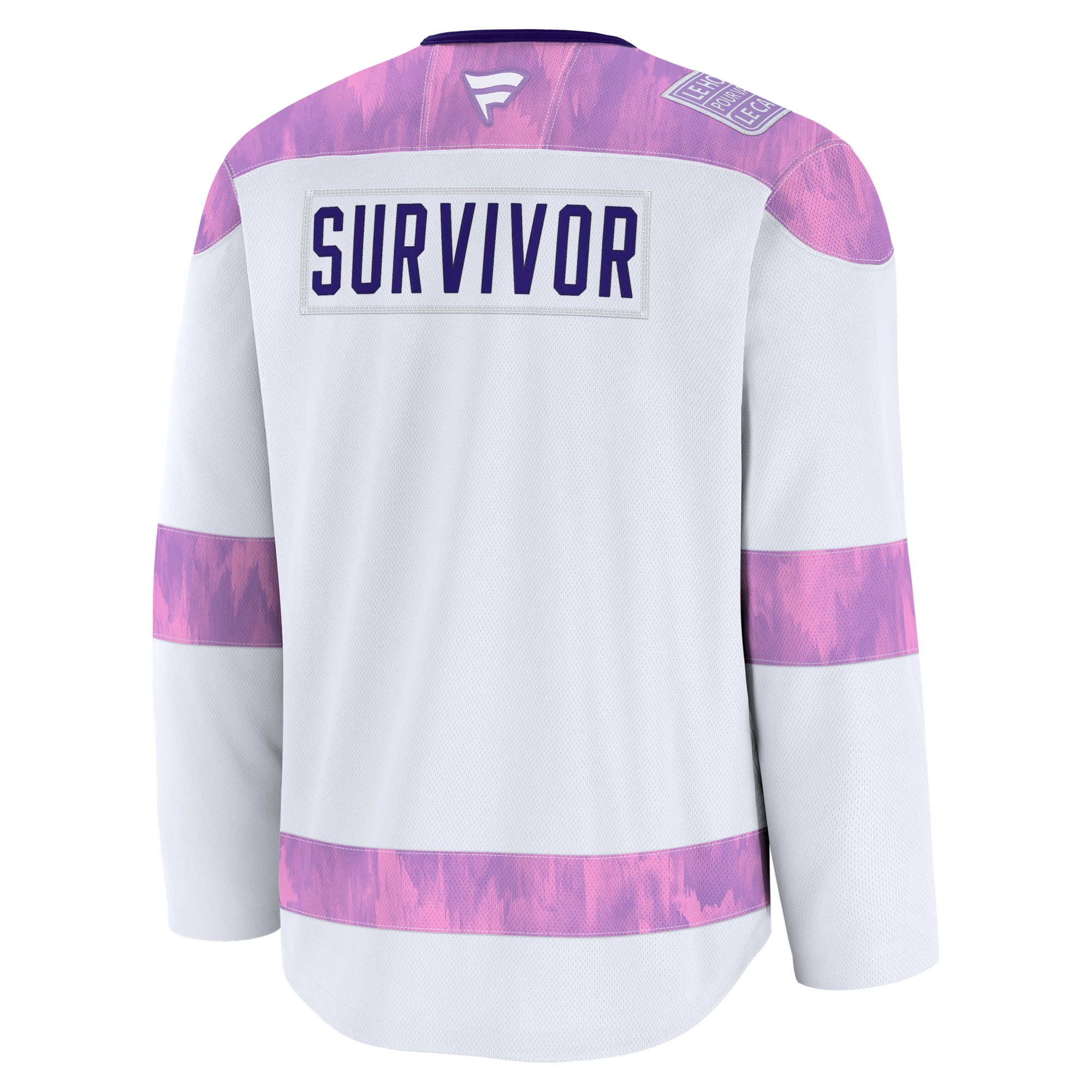 [ESK] New York Rangers Hockey Fights Cancer Survivor Practice Jersey - White