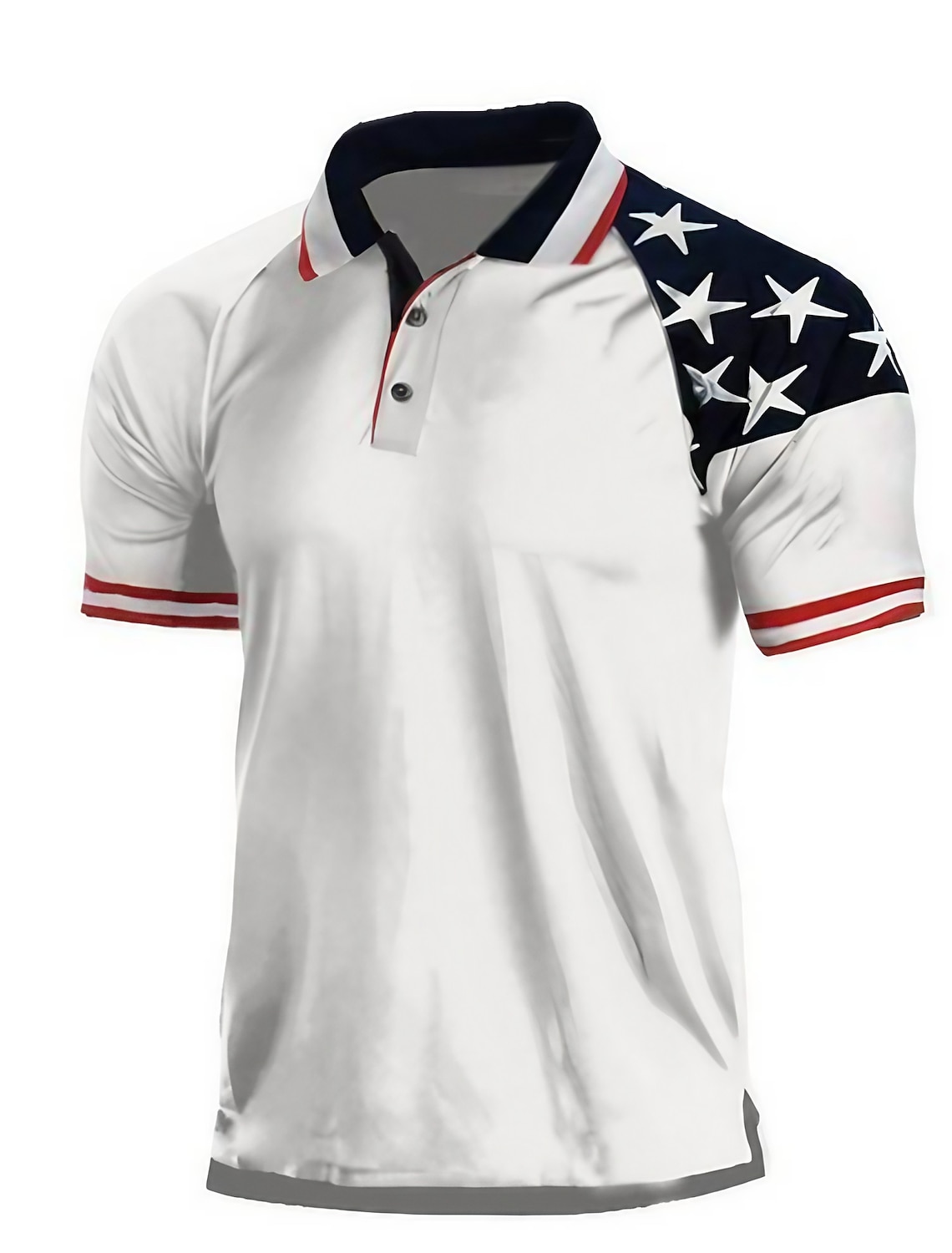 America's 250th Anniversary Men's Star Veterans Patriotic Polo Shirts