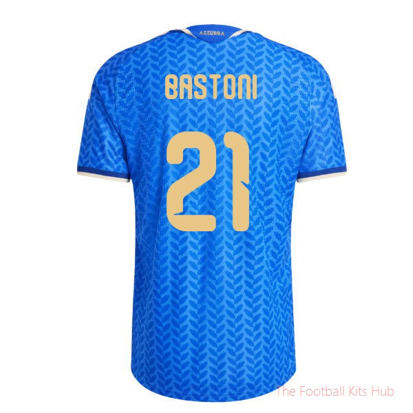2026-2027 Italy Authentic Home Shirt (Bastoni 21)