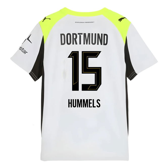 Kids Borussia Dortmund First Team Top Tier Away Player Jersey (1)
