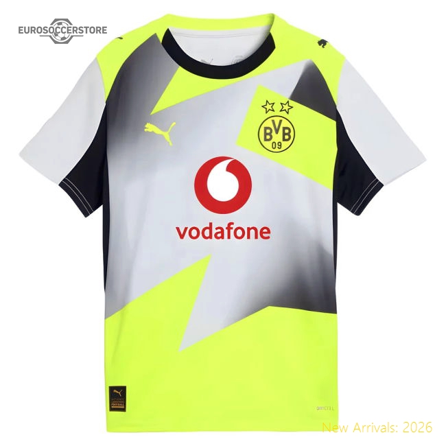 Top-grade 2025-2026 Borussia Dortmund Away Shirt (kids) (your Name)